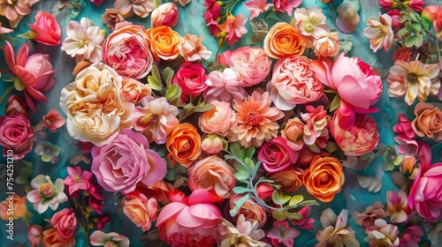 floral holiday background. © Yahor Shylau 
