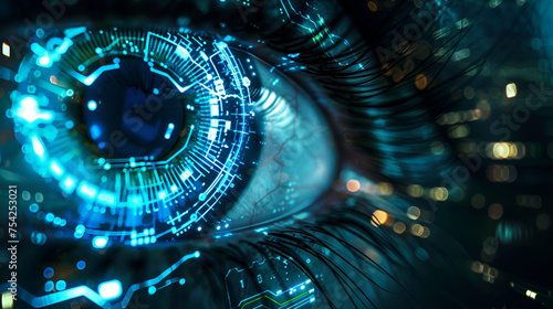 futuristic digital eye data network and cyber security technology background,futuristic digital eye data network and cyber security technology background