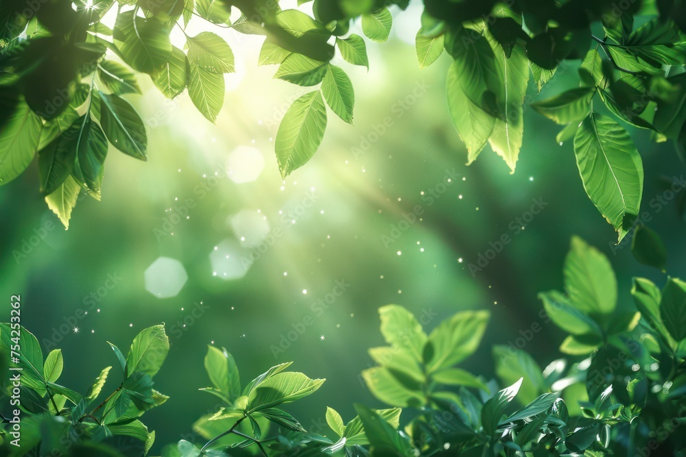 A picture of a garden with leaves and sunlight, symbolizing the unity of the world A picture of a garden with leaves and sunlight, symbolizing the unity of the world