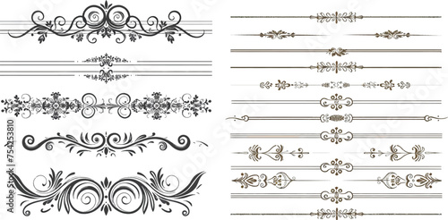 Design Elements of dividers collection