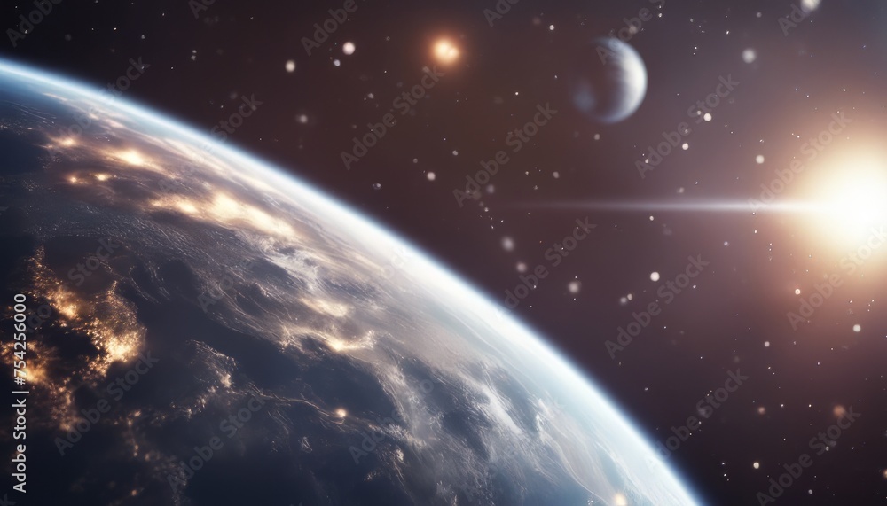 Obraz premium View of the planet Earth in space