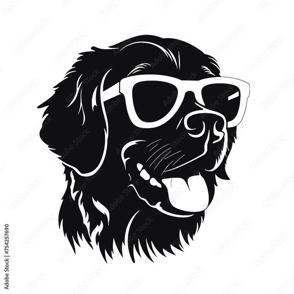 Fototapeta premium golden retriever dog vector