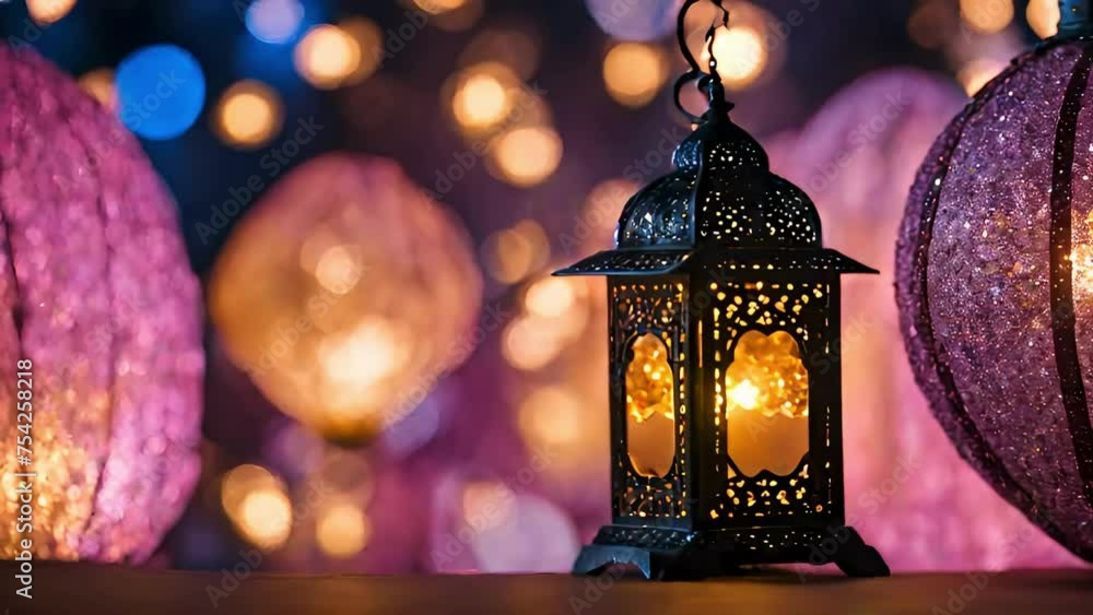 Eid mubarak islamic design Ramadan lantern, eid mubarek video animtion. Abstract background animation, Muslim Holy Month Ramadan Kareem, Ramadan holiday, ai 4k video animation, Eid mubarak islamic design Ramadan lantern, eid mubarek video animtion. Abstract background animation, Muslim Holy Month Ramadan Kareem, Ramadan holiday, ai 4k video animation,