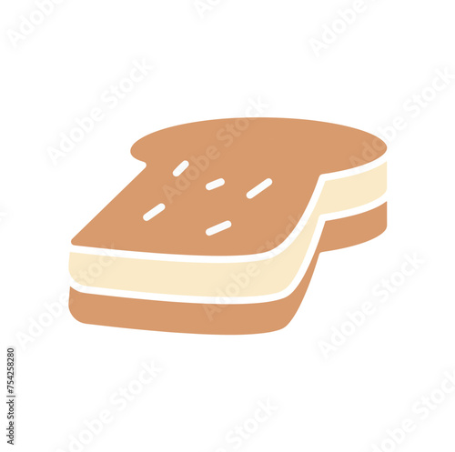 Vector of a bread icon design