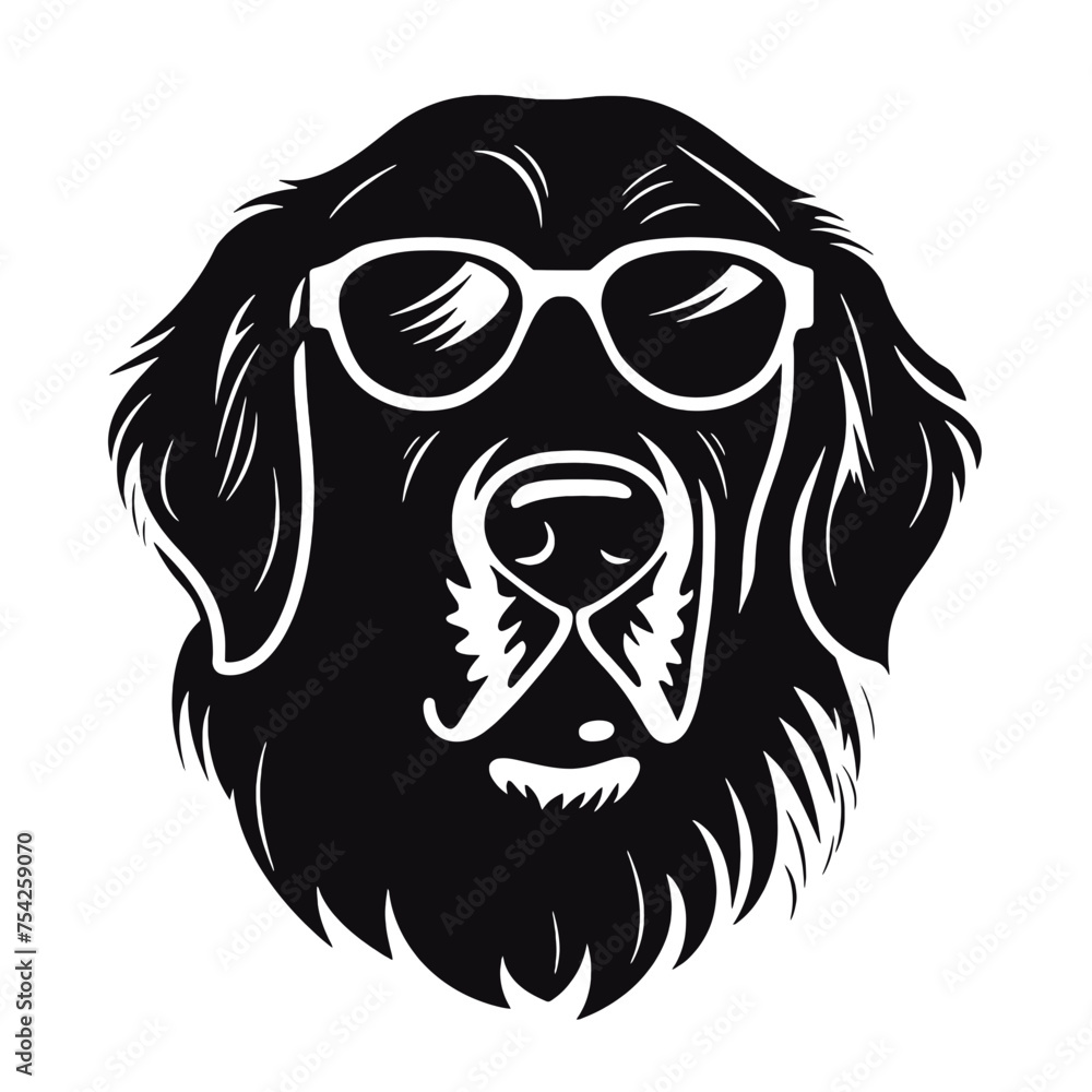 Fototapeta premium Golden retriever Silhouette 