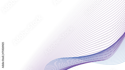 Blue purple and white abstract line background with gradient color for backdrop or presentation © Icak