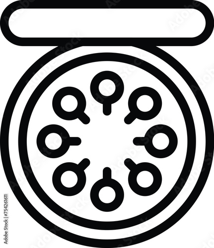 Fertile menstrual phase icon outline vector. Female fertility period. Birth control prevention