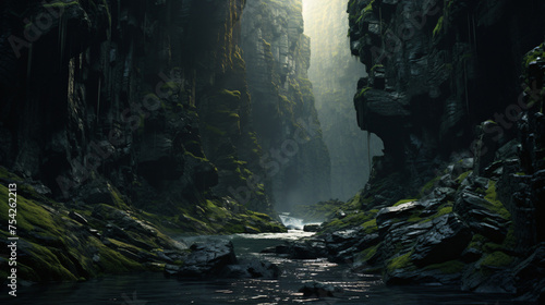 Echoing Canyon Sound of Silence in Deep Ravine ..