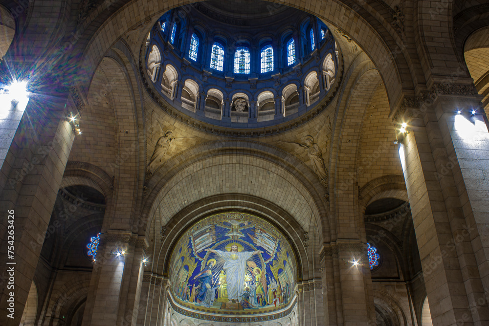 The soaring interior of a great cathedral