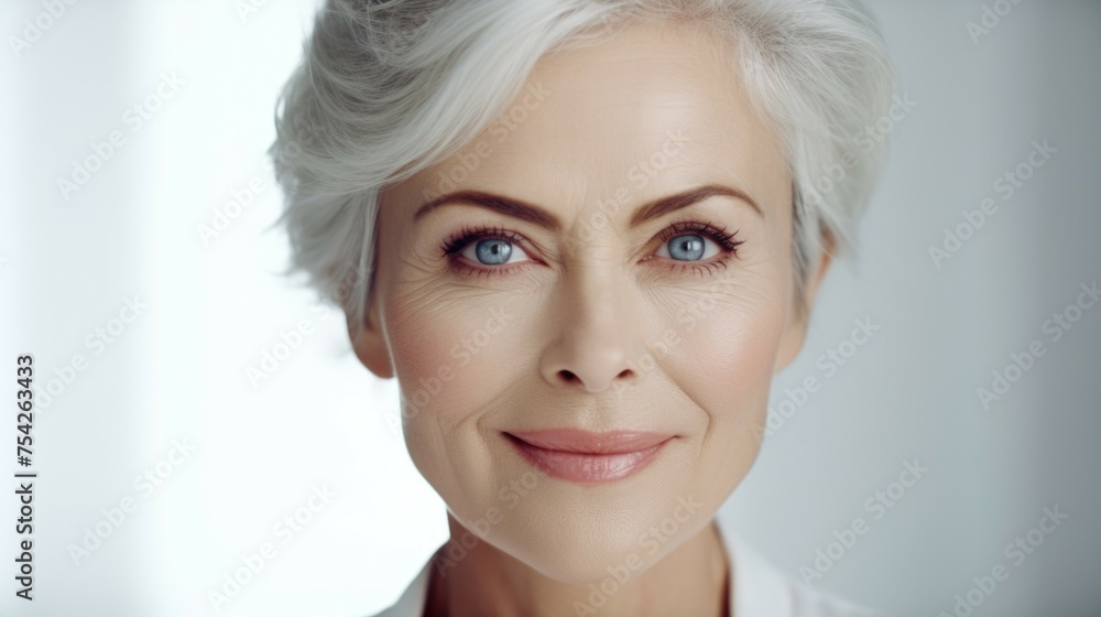 A striking portrait of a woman with unique features, suitable for various projects A striking portrait of a woman with unique features, suitable for various projects