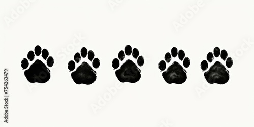 Close-up photo of dog s paw prints  suitable for animal lovers or pet-related designs