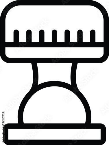 Nighttime luminary icon outline vector. Bedside nightlight. Nocturnal lighting device