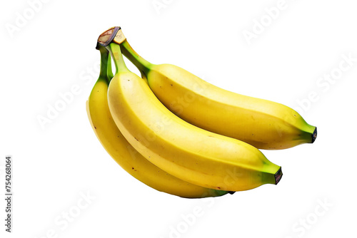 Bananas on a white background