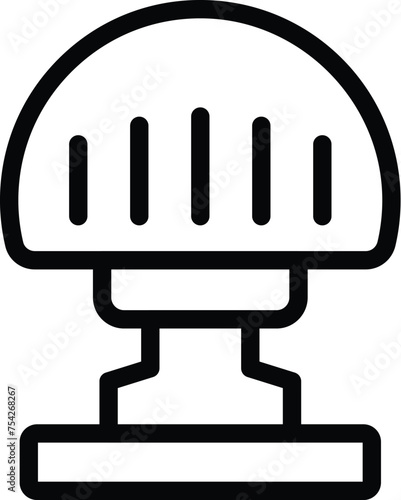 Night beacon icon outline vector. Nightlight interior device. Nighttime bedroom illumination