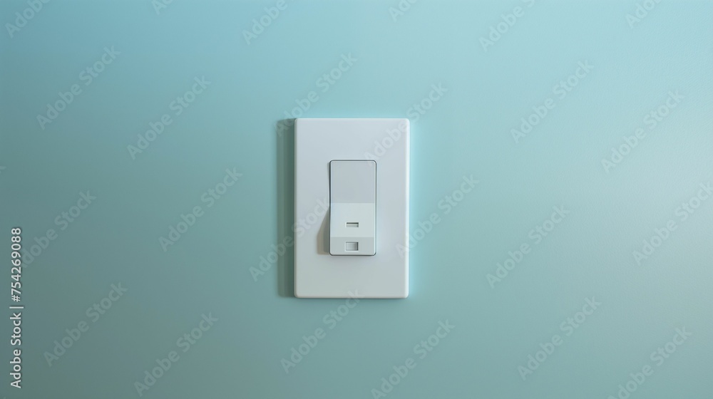 Image of light switch on a wall. Image of light switch on a wall.