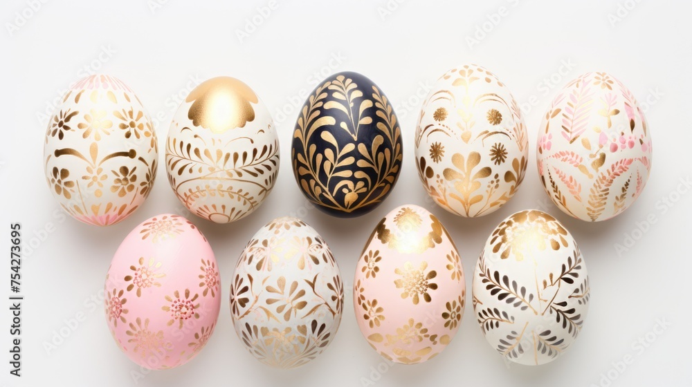 gold and pastel colorful easter egg, ai gold and pastel colorful easter egg, ai