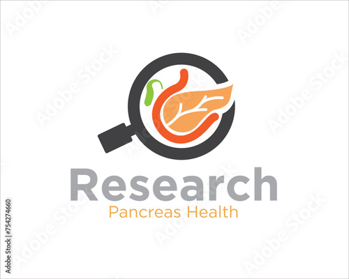 pancreas research health logo for medical service