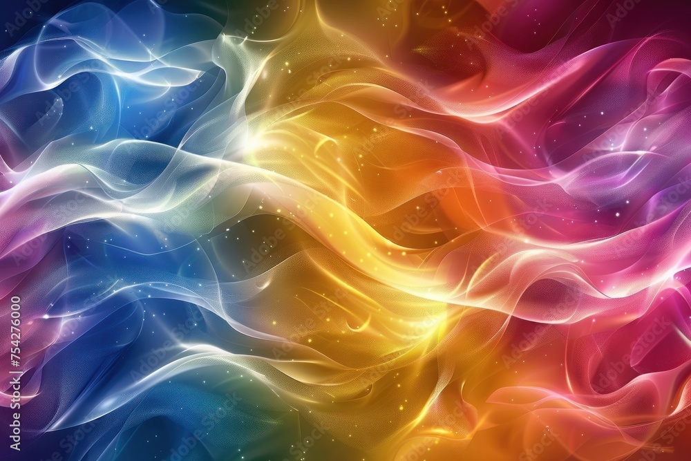 Fototapeta premium Multicolored Energy Flow Background design