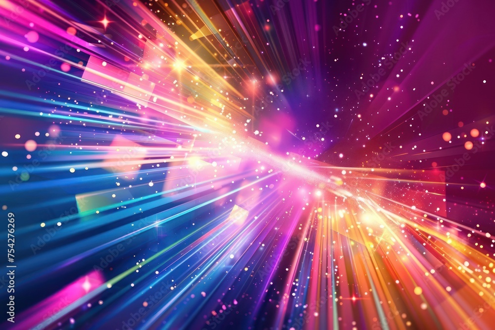 Multicolored Energy Flow rectangle shape Background Multicolored Energy Flow rectangle shape Background