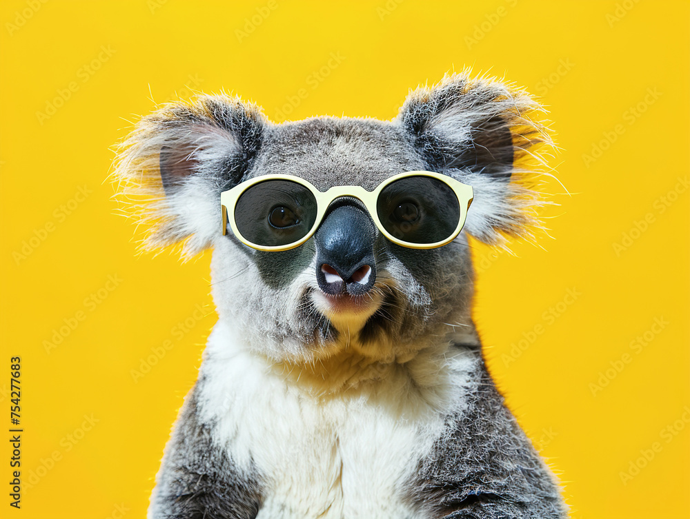 Trendy Koala with Sunglasses