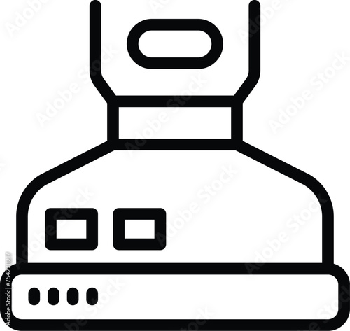 Kitchen air extractor icon outline vector. Culinary oven hood. Innovative cookery appliance