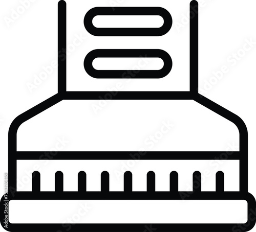 Hood fan icon outline vector. Kitchen oven filter. Fume purifier accessory