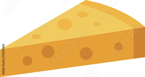 Cheese isolated vector art illustration