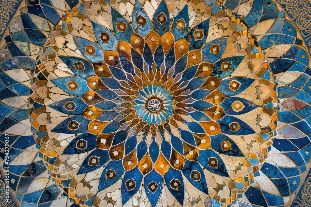 Mesmerizing patterns reminiscent of kaleidoscope