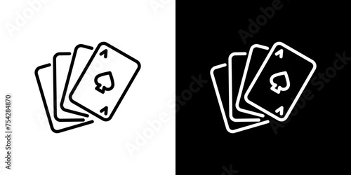 カードゲームのトランプベクターアイコン photo