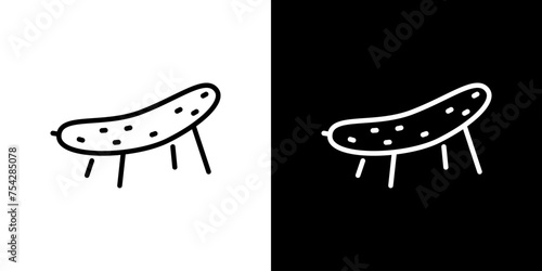 精霊馬のキュウリベクターアイコン
