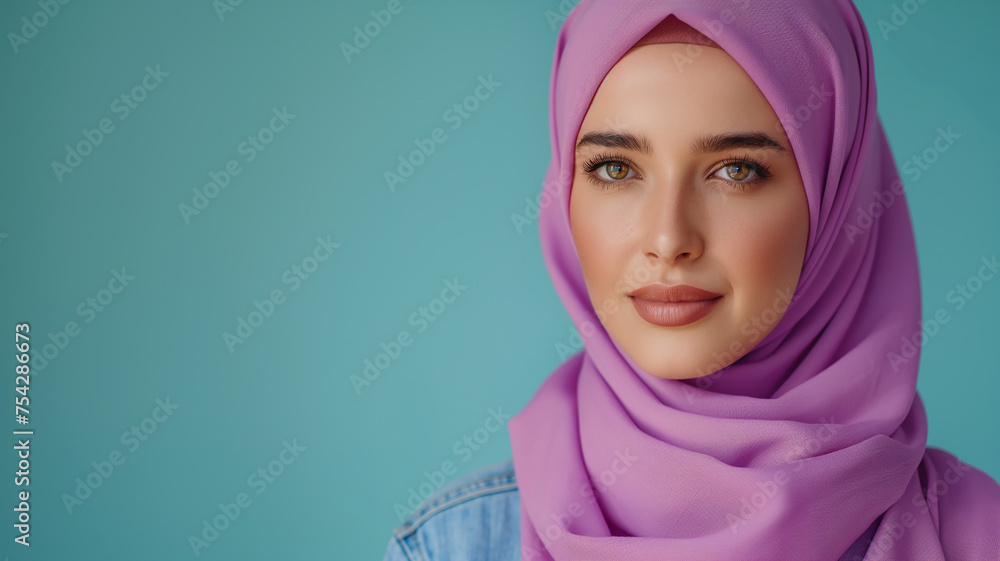 portrait of a woman in scarf and hijab portrait of a woman in scarf and hijab