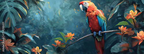 red and yellow macaw ara ararauna