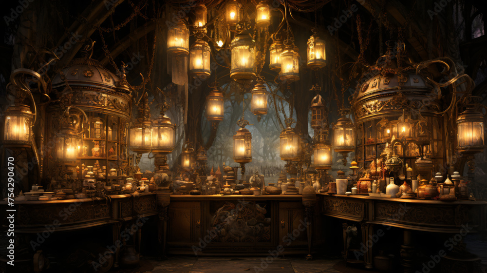 Magical Marketplace Peddlers Offer Enchanted Wares ..