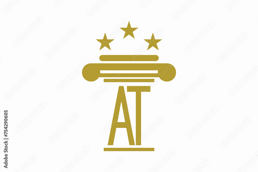 initials law firm logo with letter logo at consept premium vector initials law firm logo with letter logo at consept premium vector