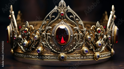 Medieval Crown Regal Crown with Jeweled Accents ..