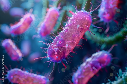 Macro photo of germs