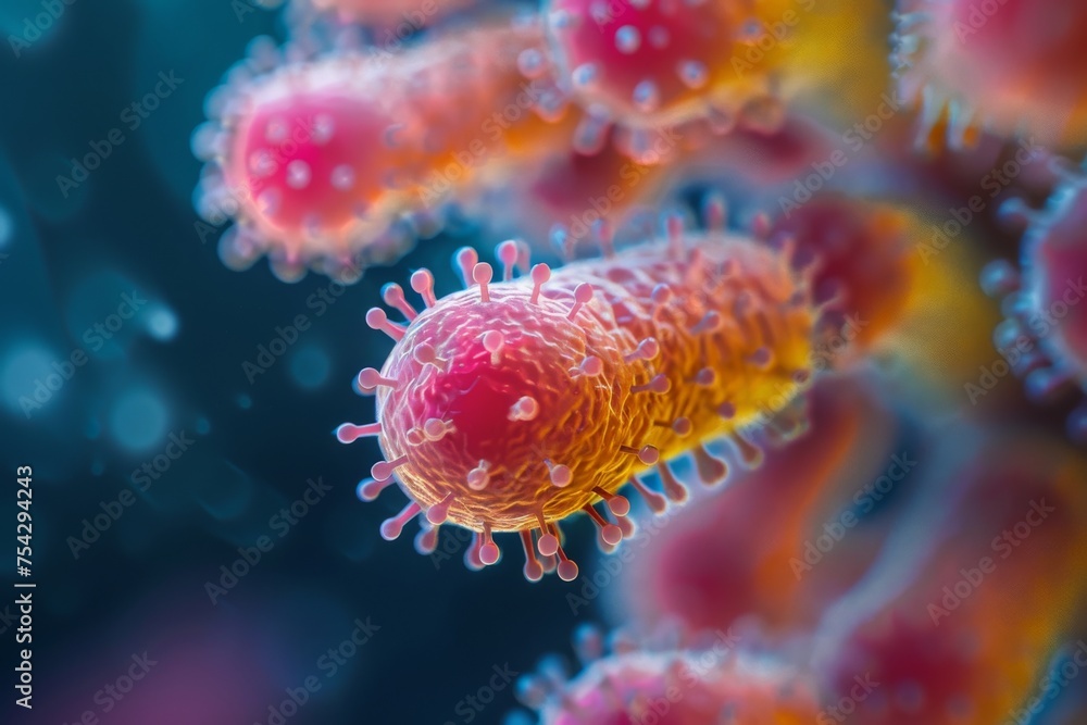 Fototapeta premium Bacteria close-up