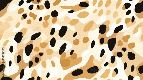 leopard pattern texture camouflage leopard vector  leopard fur texture or abstract pattern are designed for use in textile  wallpaper  fabric  curtain  carpet  clothing  Batik  background  Embroidery 
