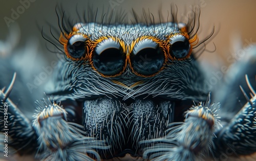 The Intense World of Spider Eyes via Macro Photography