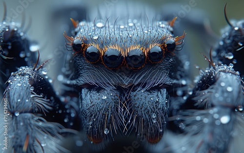 The Intimate Details of a Spider's Eyes Through Macro Photography