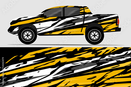 Abstract background racing car wrap graphics for vinyl wraps and stickers