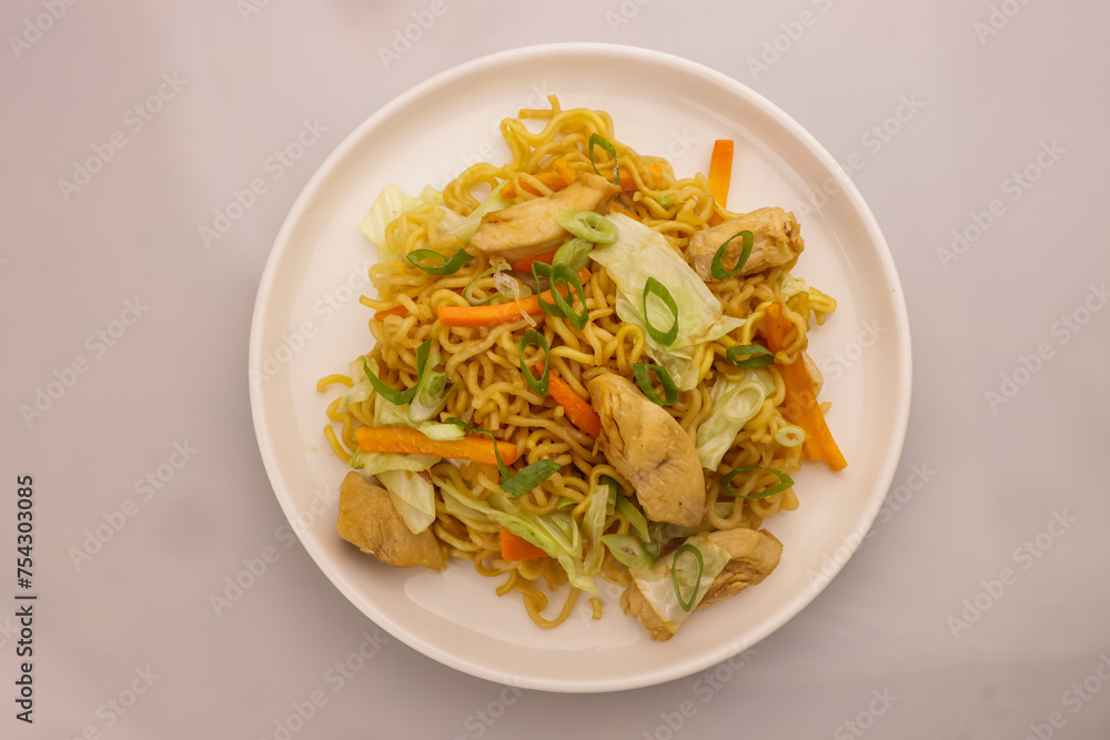 Pancit Canton is Filipino Stir Fried Noodles.