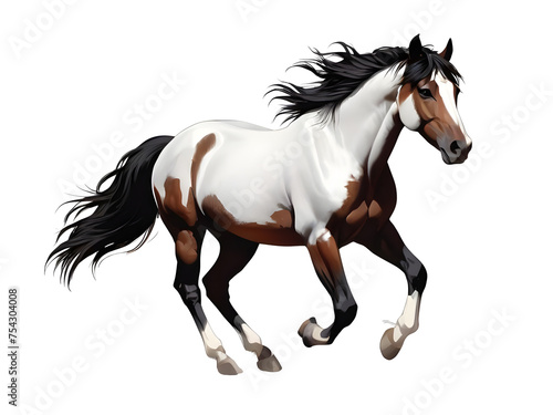 horse isolated on white background