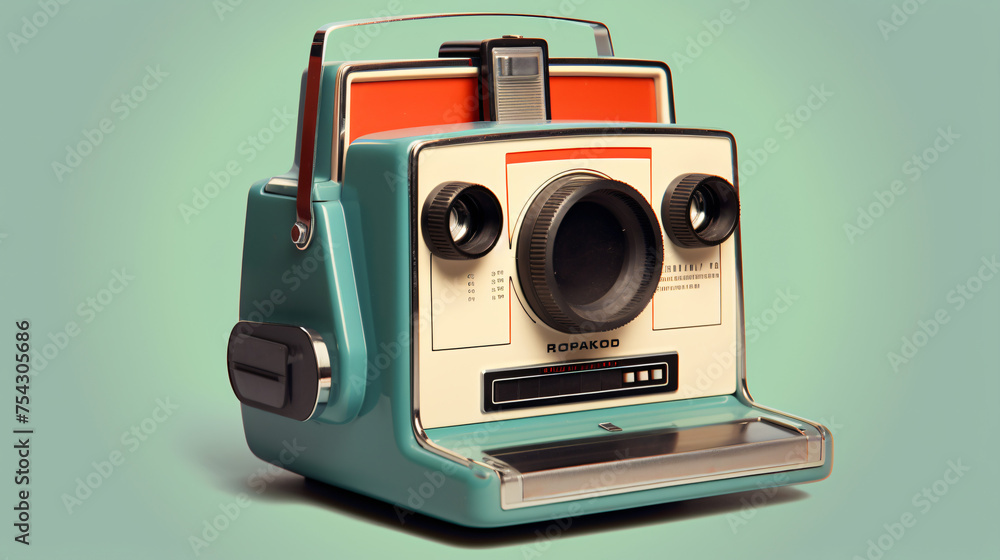 Retro Polaroid Camera Instant Camera with Developing P