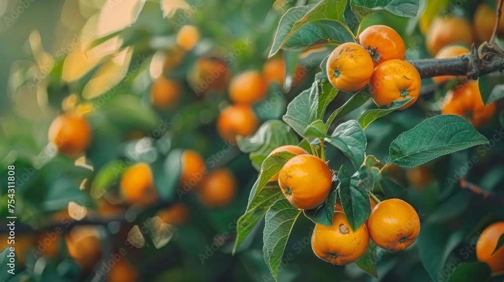 a tree filled with lots of oranges growing on it's branches in a tree filled with lots of oranges.