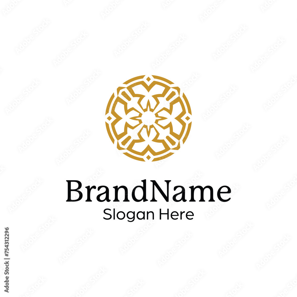 elegant and modern ornamental decorative pattern mandala logo elegant and modern ornamental decorative pattern mandala logo