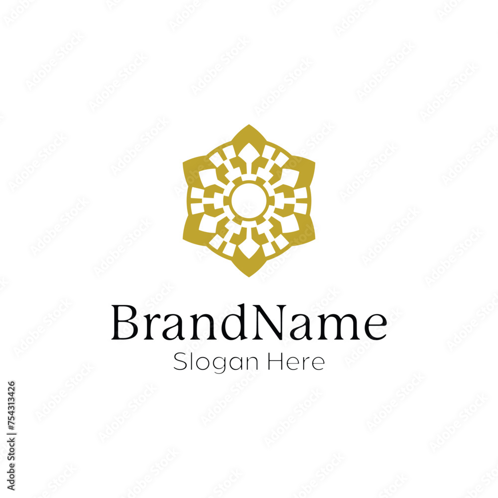 elegant and modern ornamental decorative pattern mandala logo elegant and modern ornamental decorative pattern mandala logo