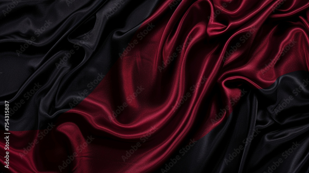 Obraz premium Black and Burgundy silk background 