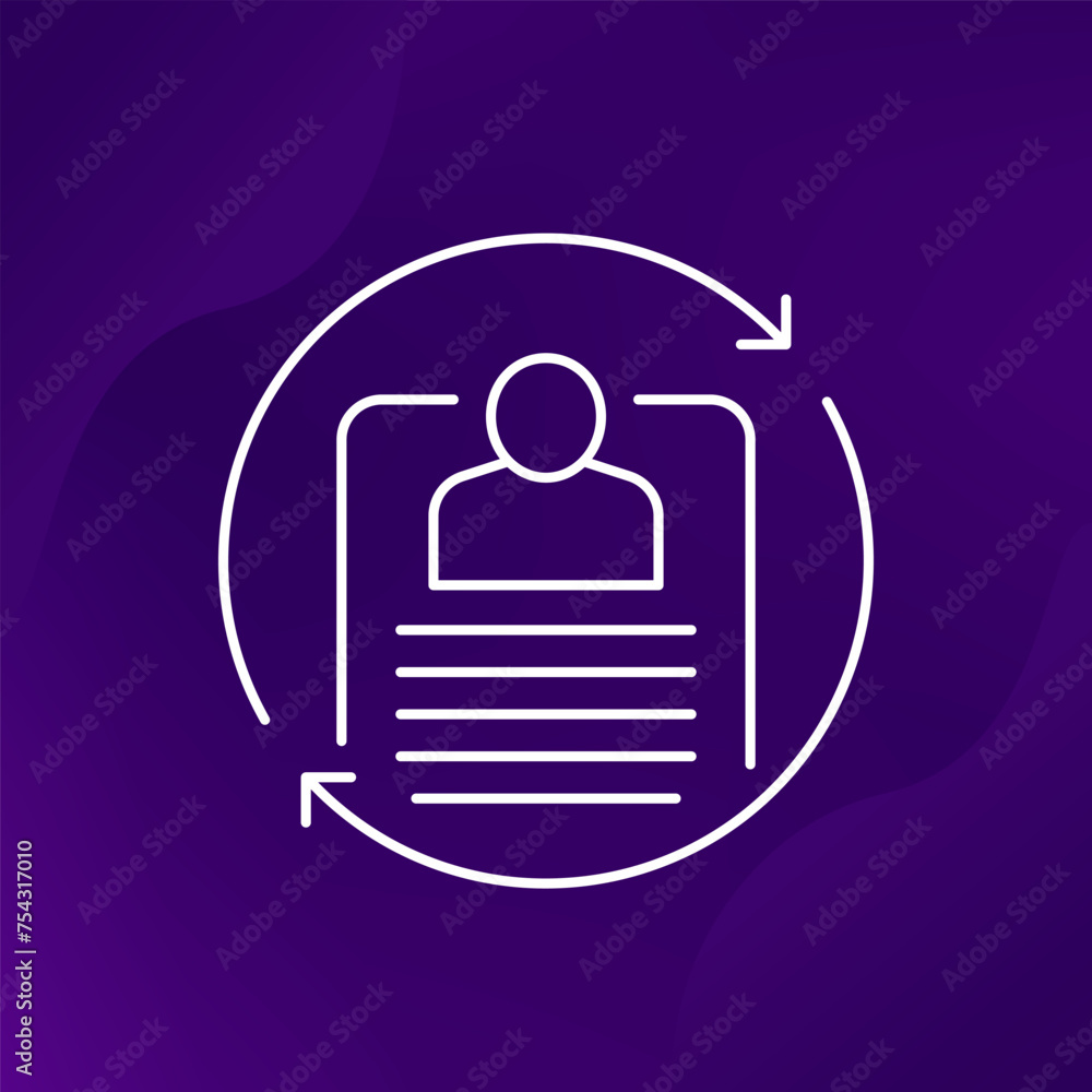 customer retention icon, line vector customer retention icon, line vector