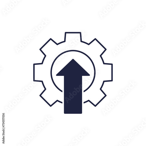 efficiency and production growth icon